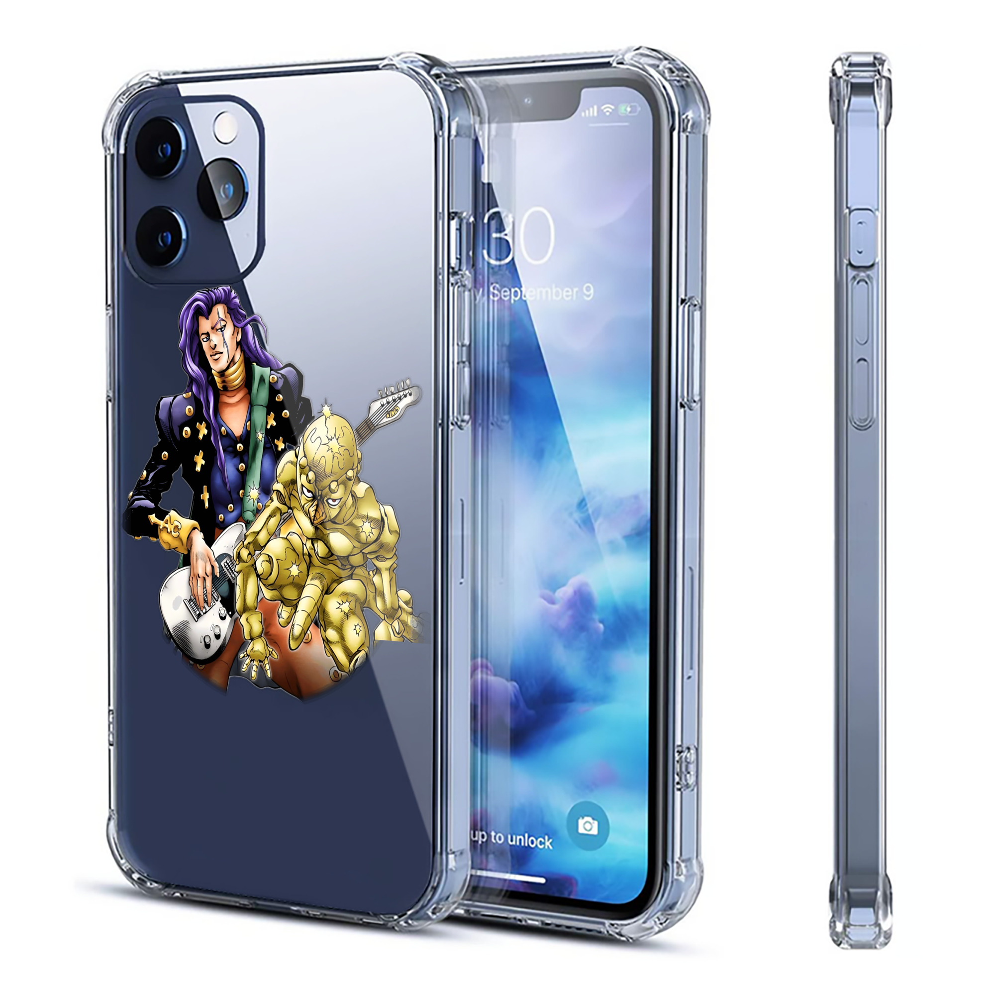 （画像用） ジョジョの奇妙な冒険 おといし あきら JoJo's Bizarre Adventure Akira Otoishi 【iPhone 12シリーズ対応】透明スマホケース（クリアソフトケース）